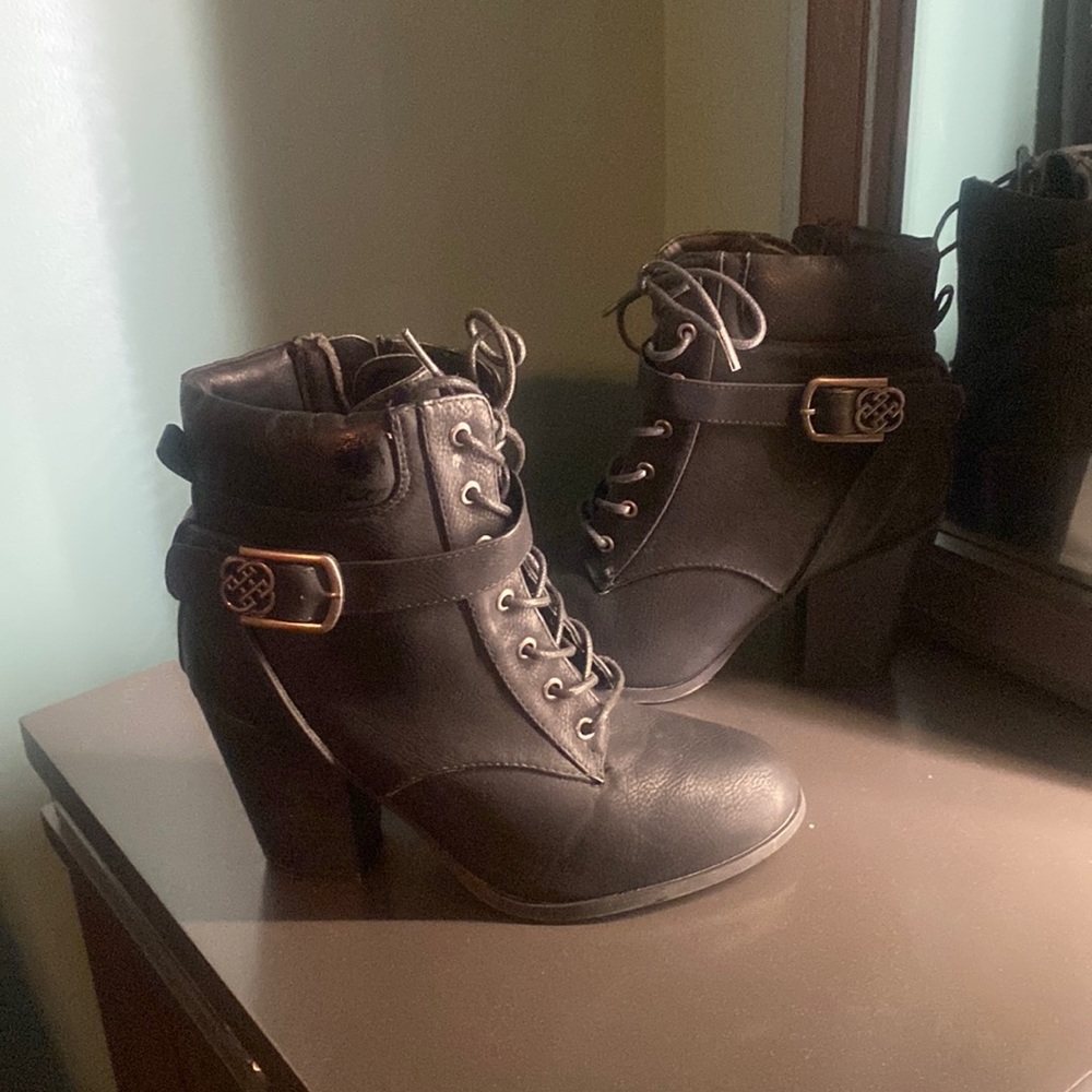 Charcoal boots